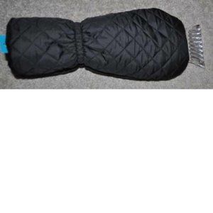 Ice Scraper Glove Tek Gear Black Winter Quilted Ice Snow Universal Plush Lining